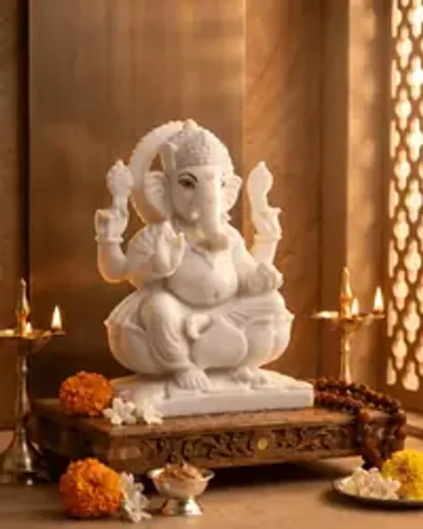 Premium_Marble_Finish_Handcrafted_Seated_Shri_Ganesh_Ji_Idol_For_Home_Temple_Office_Spiritual_Decor