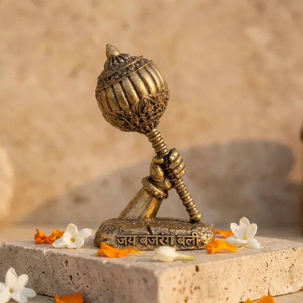 Golden_Resin_Marble_Dust_Hanuman_Figurine_Home