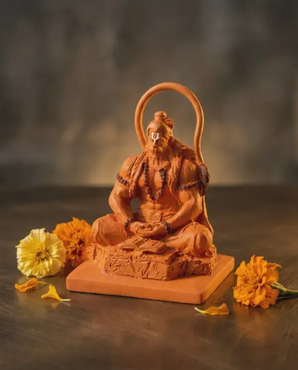 Premium_Natural_Clay_Lord_Hanuman_Idol_Handcrafted_Balaji_Murti_For_Home_Temple_Office_Meditation_Spiritual_Decor