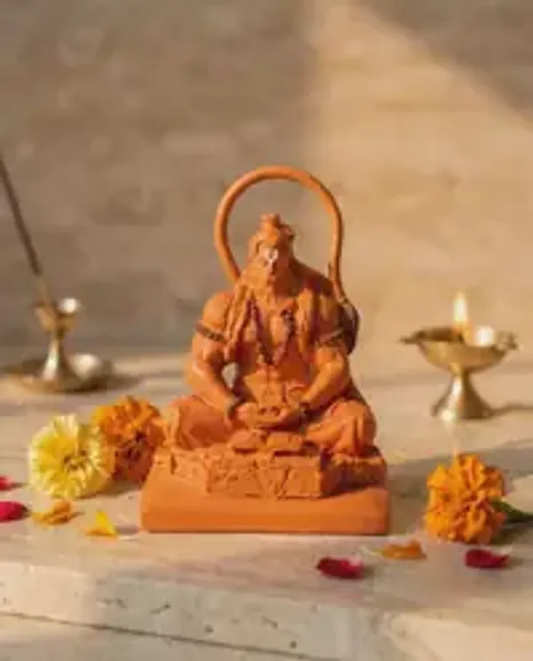Premium_Natural_Clay_Lord_Hanuman_Idol_Handcrafted_Balaji_Murti_For_Home_Temple_Office_Meditation_Spiritual_Decor