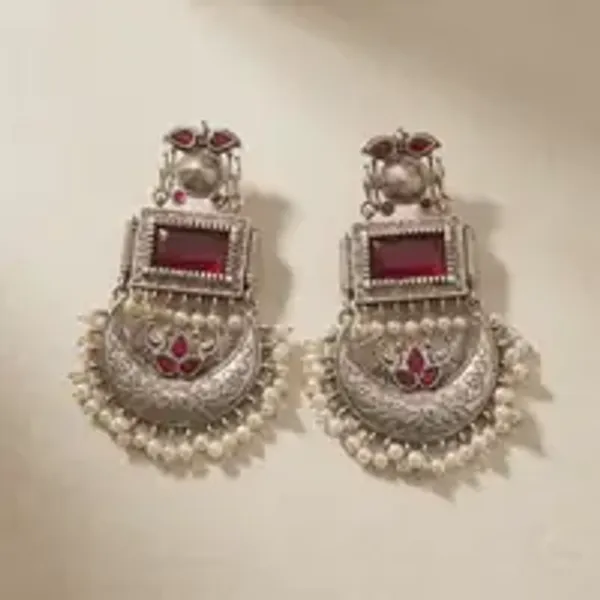 Pure_Brass_Monalisa_Stone_Chandbali_Earrings_With_Pearl_Drops_Jaipuri_Style_Set_Of_2