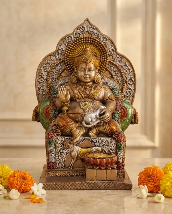 Multicolor_Resin_Marble_Dust_Lakshmi_Idol_Home