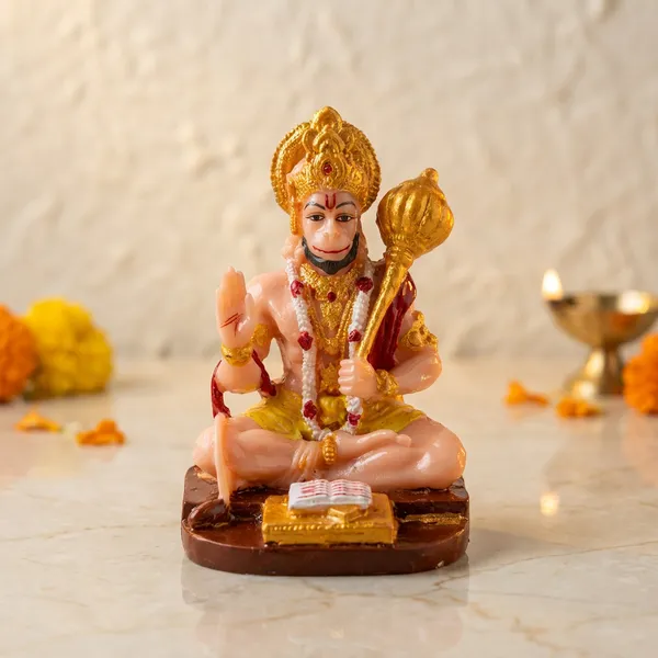 Multicolor_Resin_Marble_Dust_Hanuman_Idol_Home