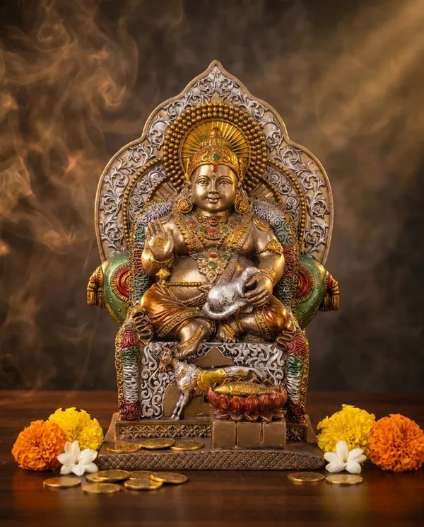 Multicolor_Resin_Marble_Dust_Lakshmi_Idol_Home