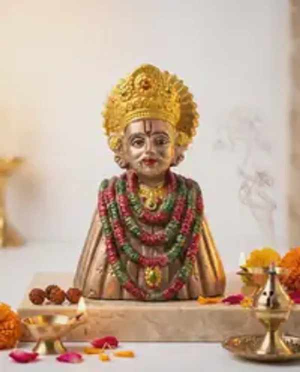 Premium_Antique_Khatu_Shyam_Ji_Bust_Idol_Handcrafted_Spiritual_Murti_For_Home_Temple_Office_Desk_Meditation_Divine_Decor