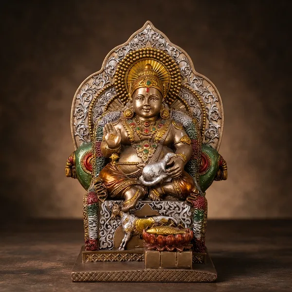 Multicolor_Resin_Marble_Dust_Lakshmi_Idol_Home