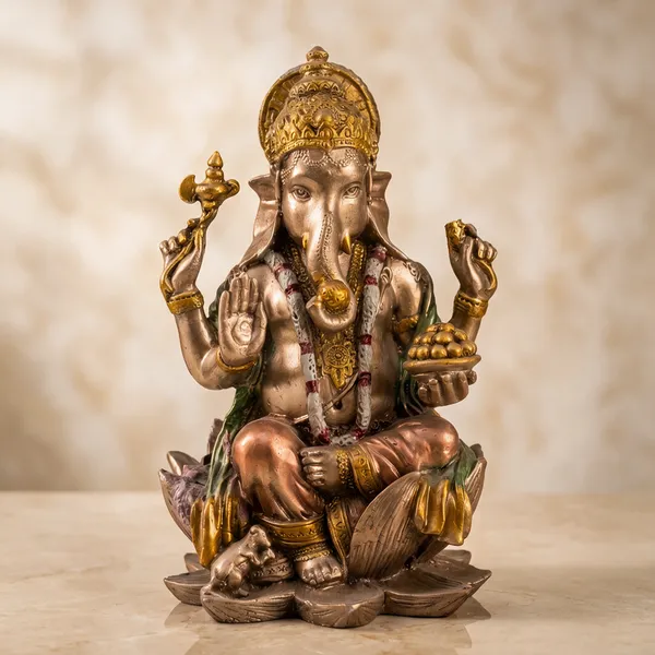 Golden_Brown_Resin_Marble_Dust_Ganesha_Idol_Home
