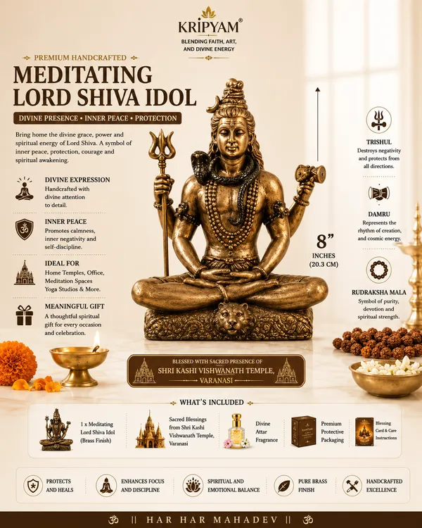 Golden_And_Black_Resin_Marble_Dust_Shiva_Idol_With_Trishul_Home