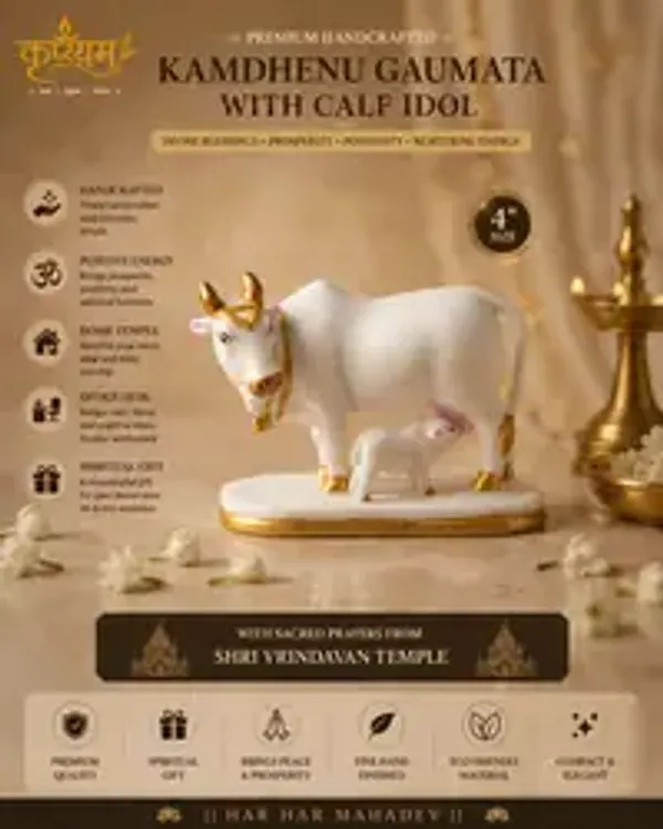 Premium_Kamdhenu_Gaumata_With_Calf_Idol_Sacred_Cow_Calf_Murti_For_Home_Temple_Office_Spiritual_Decor