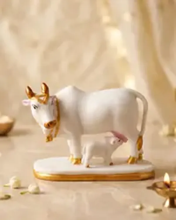 Premium_Kamdhenu_Gaumata_With_Calf_Idol_Sacred_Cow_Calf_Murti_For_Home_Temple_Office_Spiritual_Decor