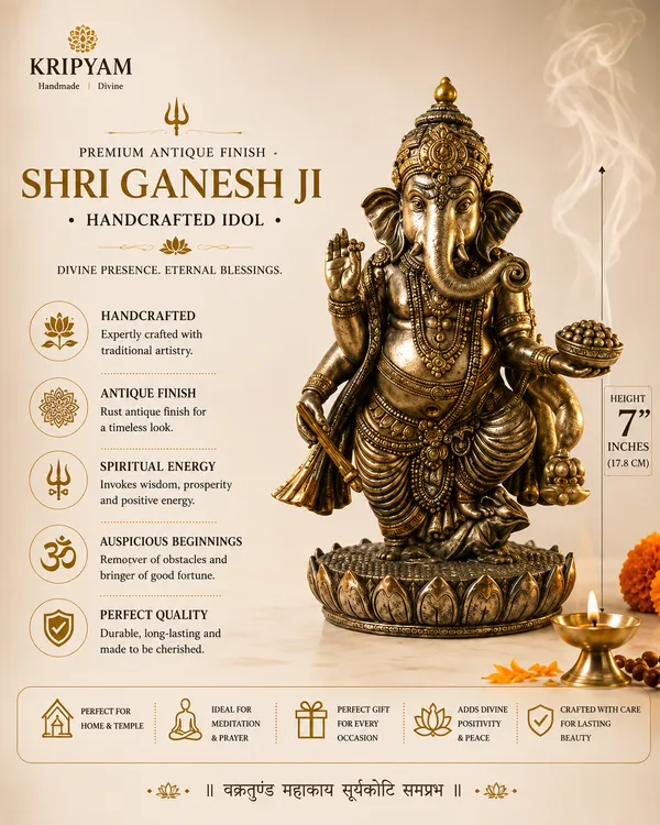 Golden_Resin_Marble_Dust_Ganesha_Idol_Home