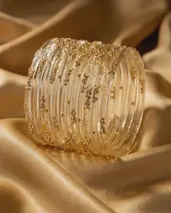 Kripyam_Premium_Crystal_Gold_Glass_Bangles_Set_For_Women_Designer_Transparent_Glass_Chudi_With_Gold_Leaf_Stone_Work_Bridal_Wedding_Festive_Traditional_Wear