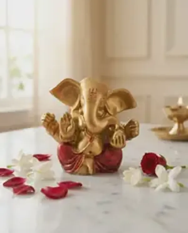 Antique_Golden_Lord_Ganesha_Idol_Handcrafted_Ganpati_Murti_For_Home_Temple_Office_Desk_Car_Dashboard_Spiritual_Decor