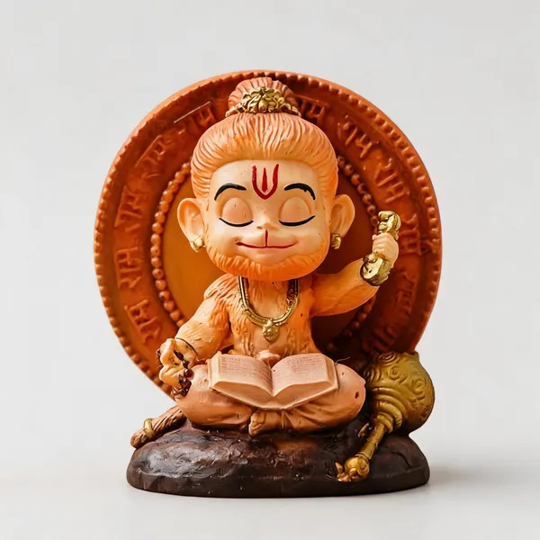 Multicolor_Resin_Marble_Dust_Bal_Hanuman_Idol_Home