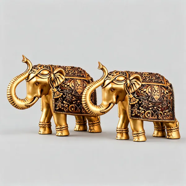 Golden_Brown_Resin_Marble_Dust_Elephant_Figurine_Home
