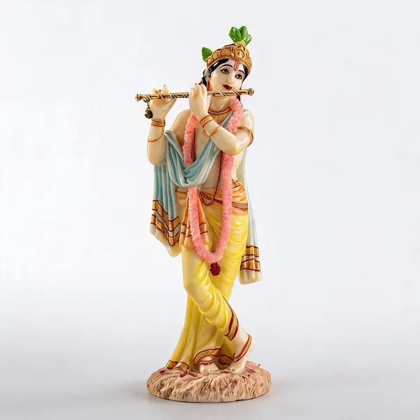 Multicolor_Resin_Marble_Dust_Krishna_Idol_Home