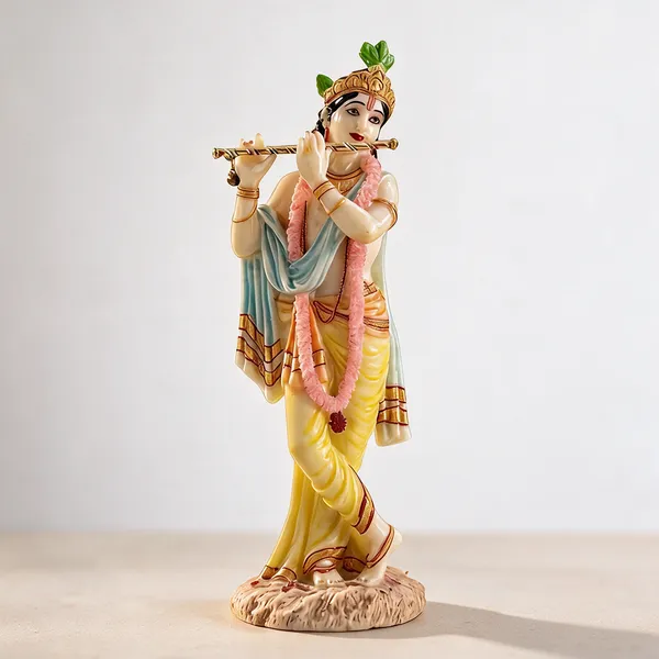 Multicolor_Resin_Marble_Dust_Krishna_Idol_Home