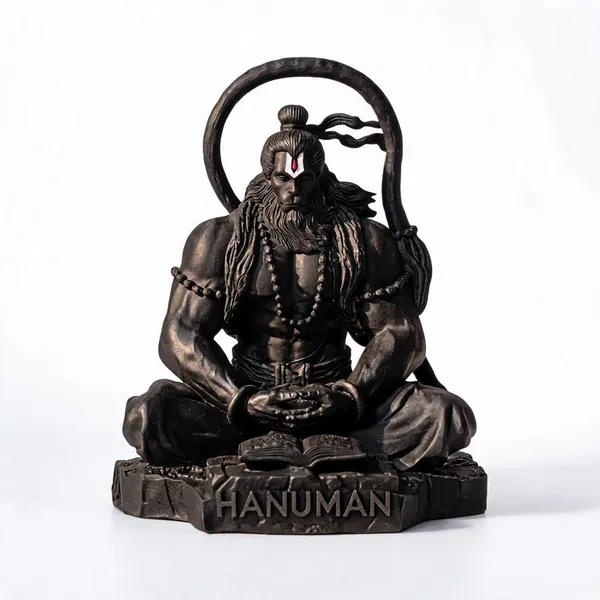 Black_Resin_Marble_Dust_Hanuman_Idol_Home