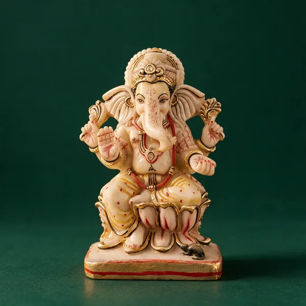 Multicolor_Resin_Marble_Dust_Ganesha_Idol_Home