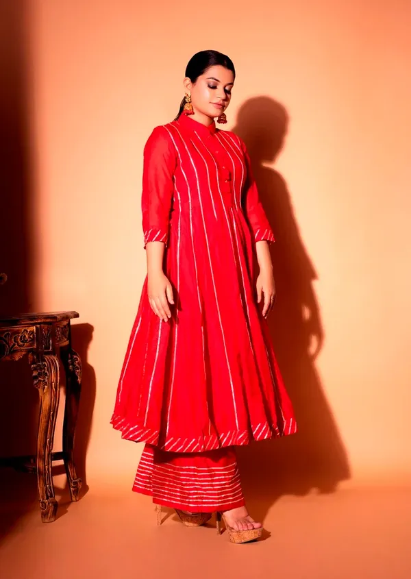 Crimson_Stripes_Anarkali_Set