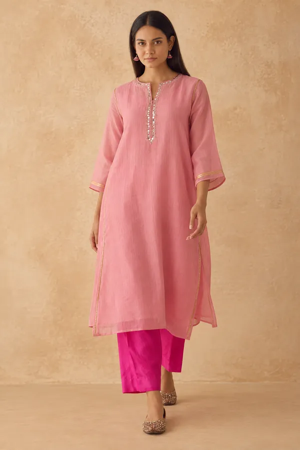 Gulmohar_Chanderi_Kurta_Set