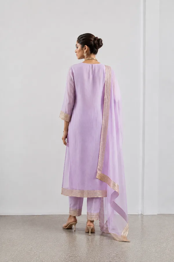 Lavender_Chanderi_Gota_Work_Kurta_Set