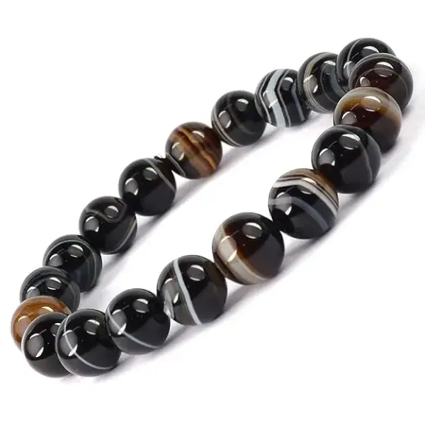 Mixed_Natural_Stone_Agate_Obsidian_Bead_Bracelet_For_Unisex