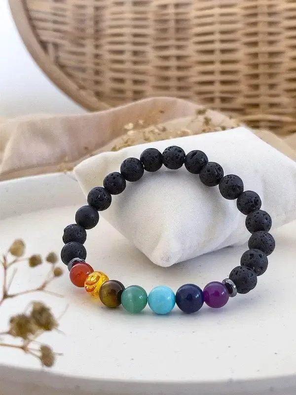 Multicolor_Natural_Stone_Lava_Seven_Chakra_Bracelet_For_Unisex