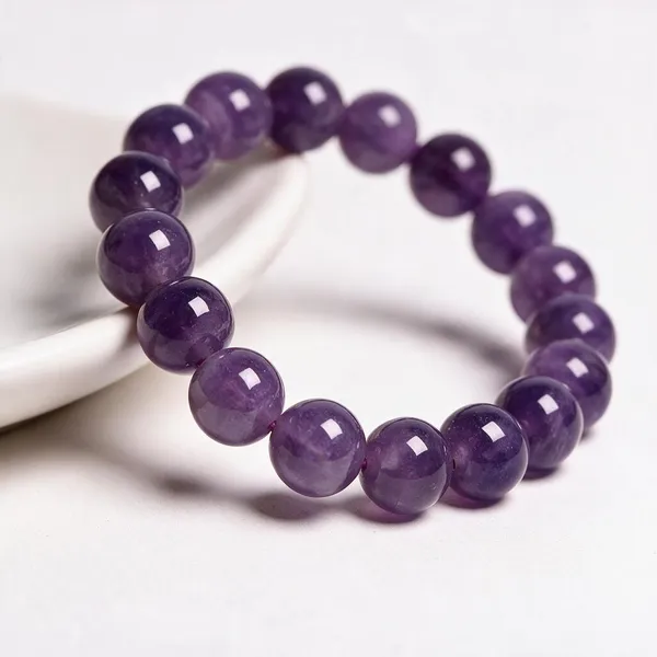 Astrobj_Purple_Amethyst_Natural_Stone_Beaded_Bracelet