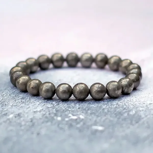 Silver_Natural_Stone_Pyrite_Wealth_Bracelet_For_Unisex
