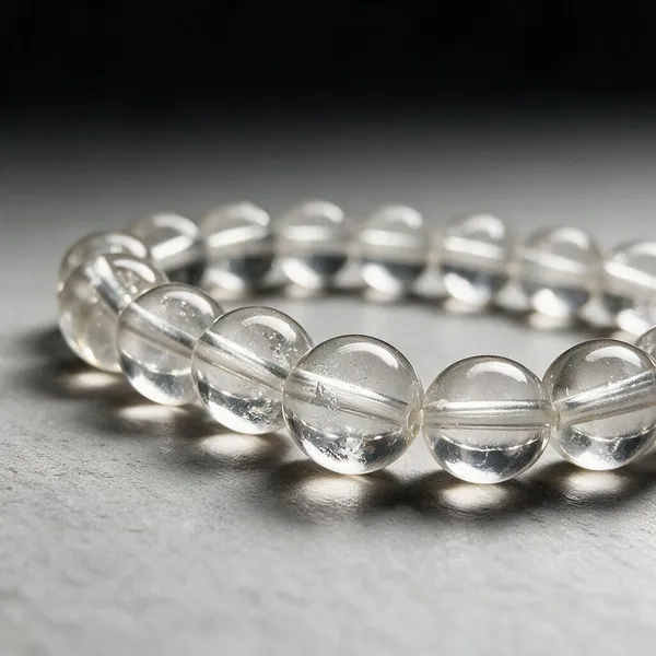 White_Natural_Stone_Sphatik_Clear_Quartz_Bracelet_For_Unisex