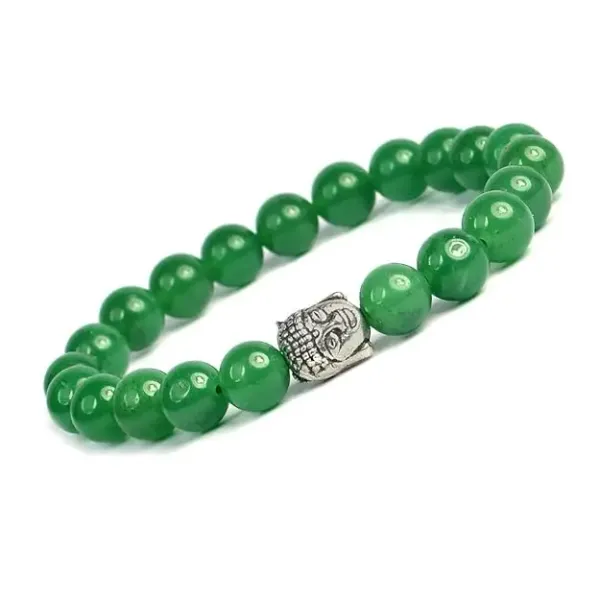Green_Natural_Stone_Aventurine_Bead_Bracelet_For_Unisex