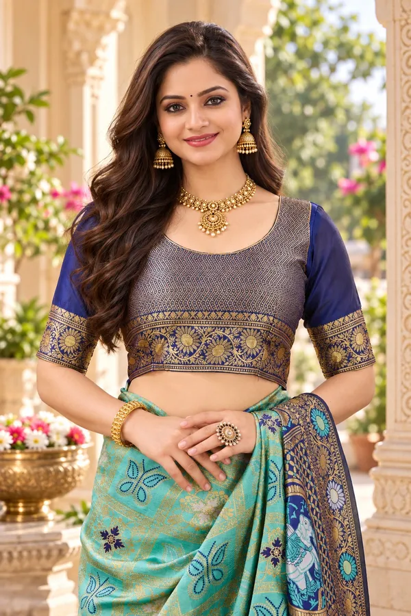 Saarah_Woven_Design_Zari_Saree