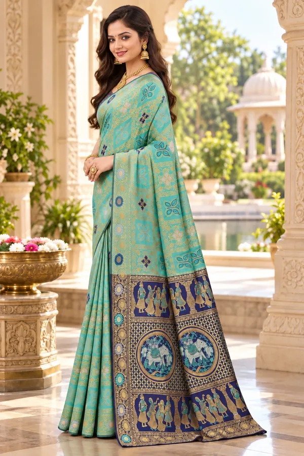 Saarah_Woven_Design_Zari_Saree