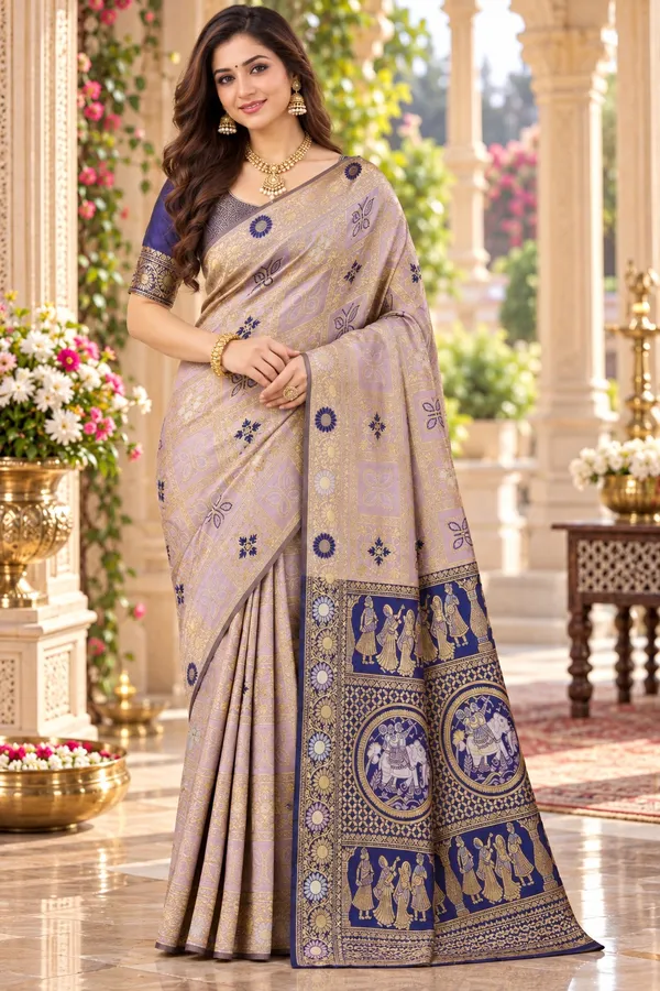 Saarah_Woven_Design_Zari_Saree