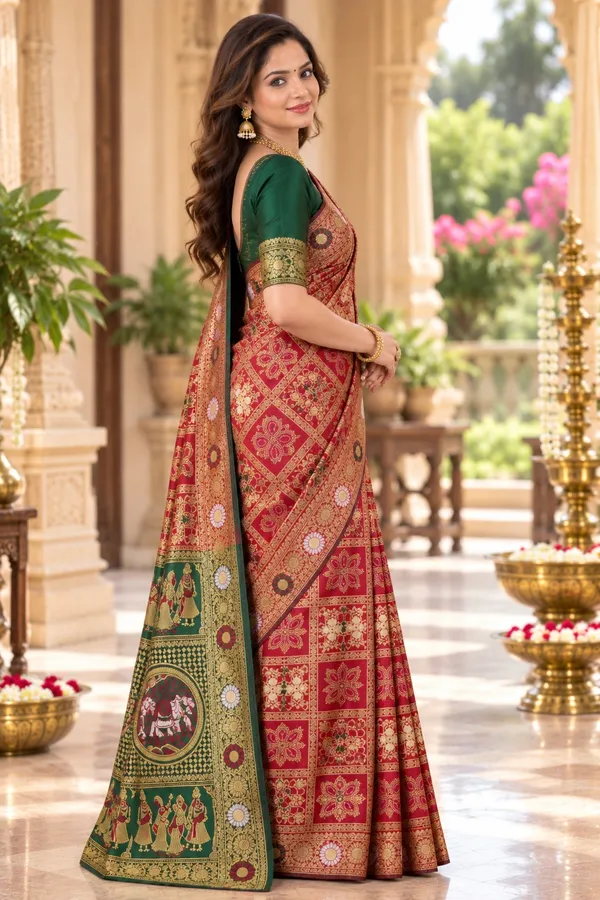 Saarah_Woven_Design_Zari_Saree