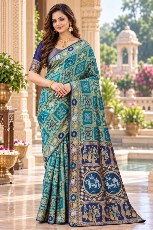 Saarah_Woven_Design_Zari_Saree