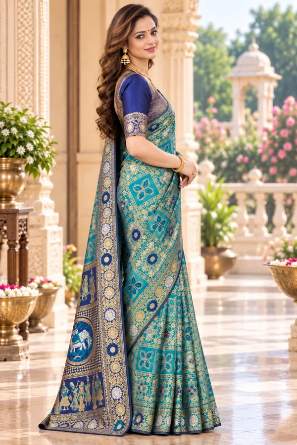 Saarah_Woven_Design_Zari_Saree