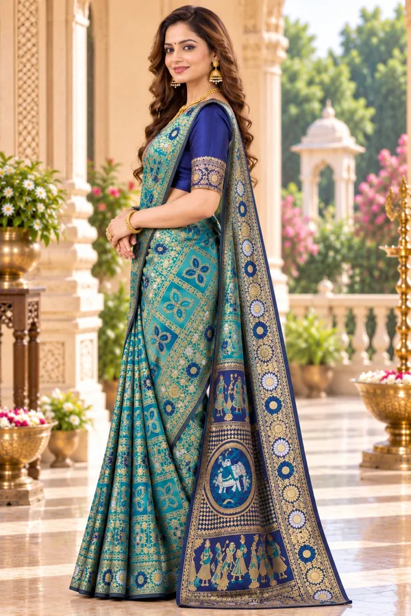 Saarah_Woven_Design_Zari_Saree