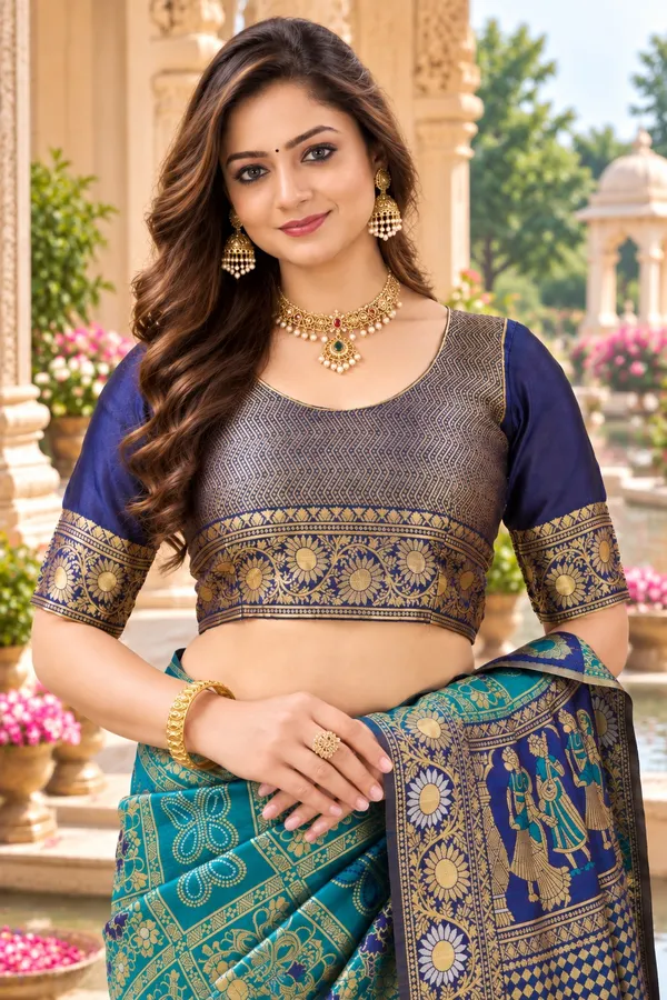 Saarah_Woven_Design_Zari_Saree