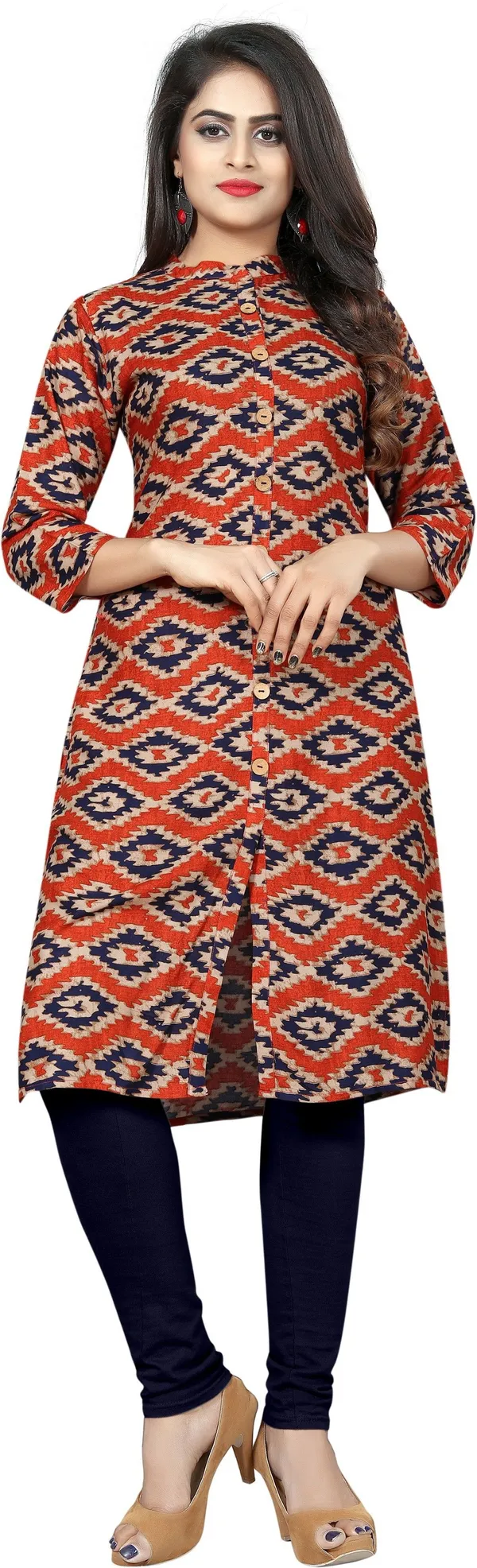 Saarah_Women_Ikat_Frontslit_Kurta