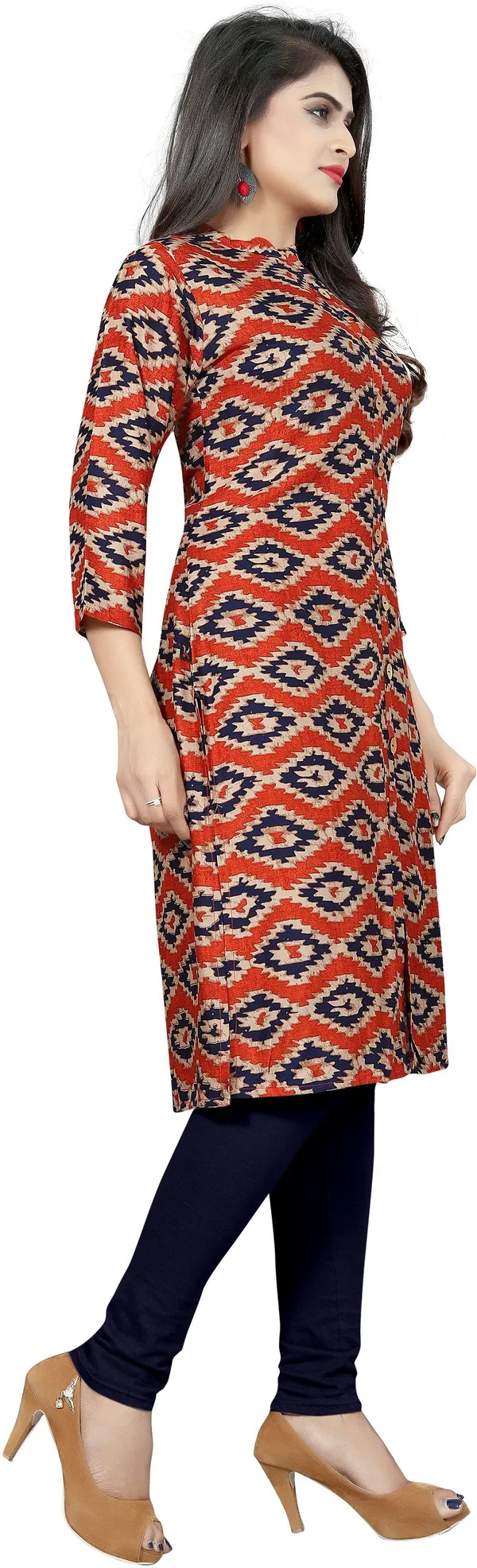 Saarah_Women_Ikat_Frontslit_Kurta