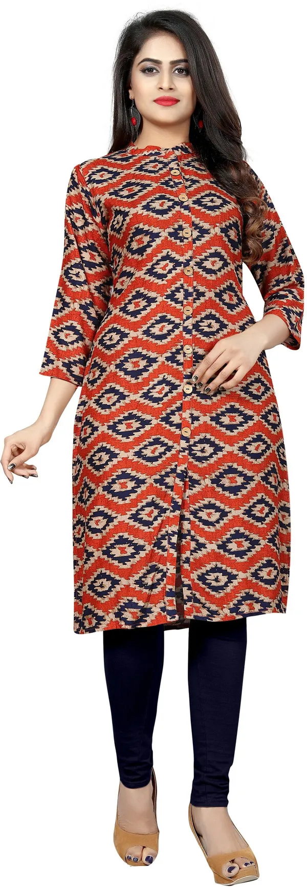 Saarah_Women_Ikat_Frontslit_Kurta