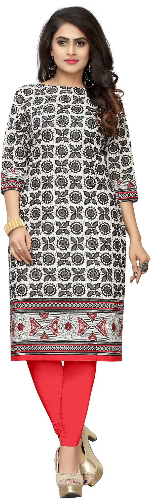 Saarah_Women_Floral_Print_Straight_Kurta