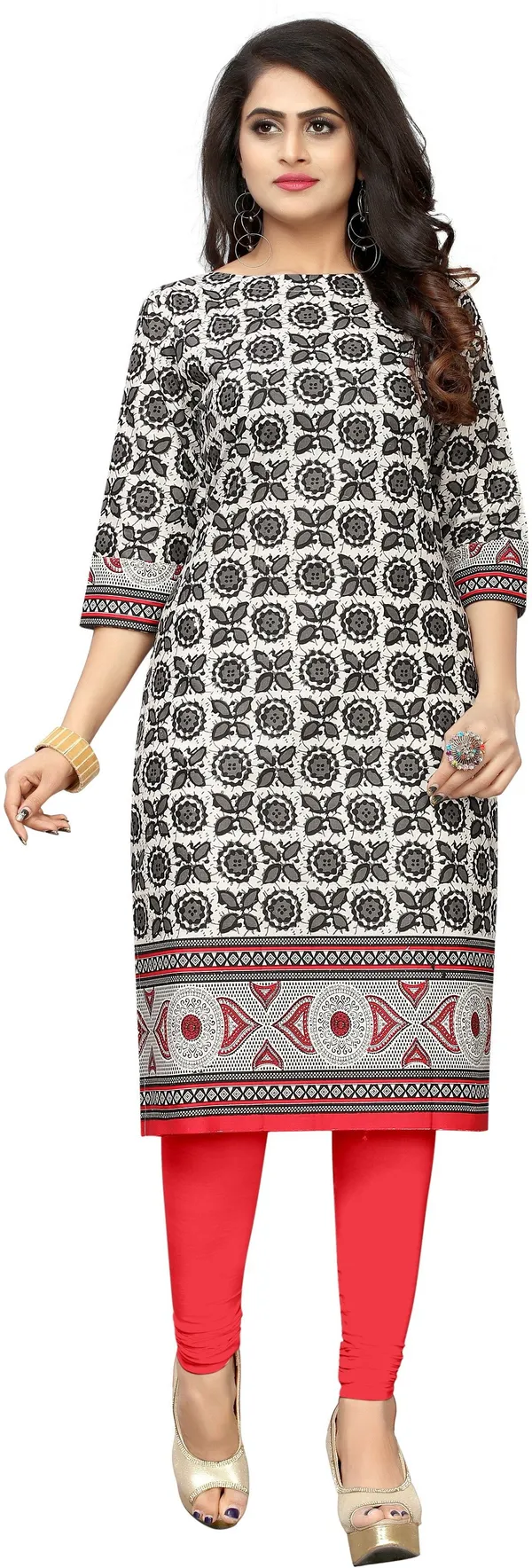 Saarah_Women_Floral_Print_Straight_Kurta