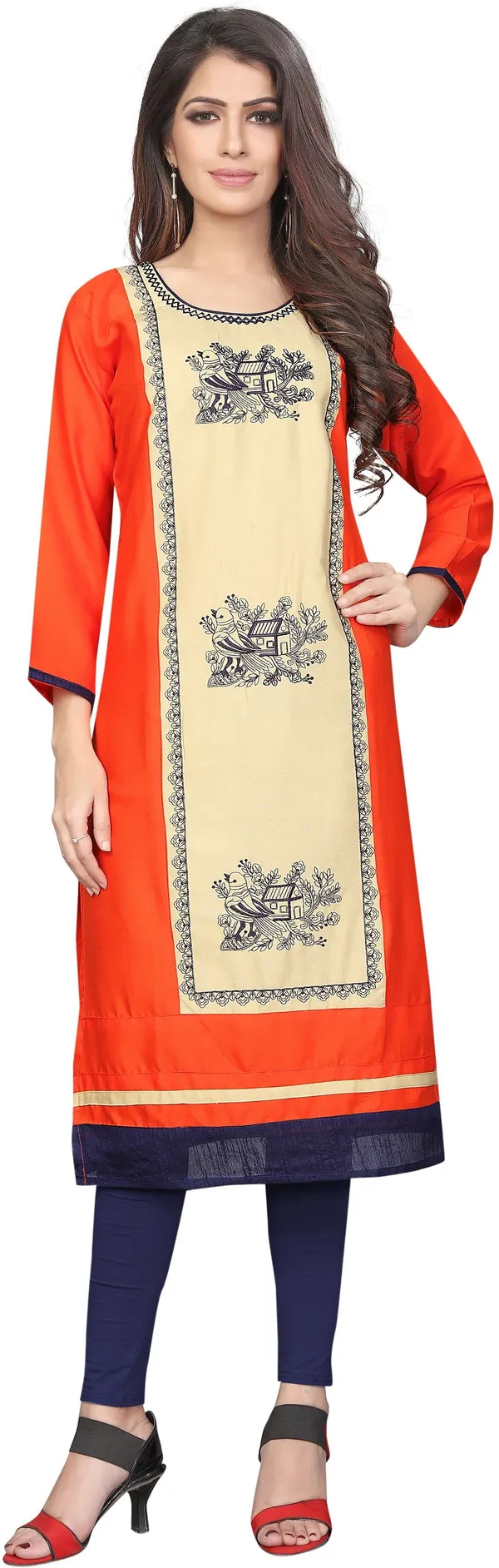 Saarah_Women_Self_Design_Straight_Kurta