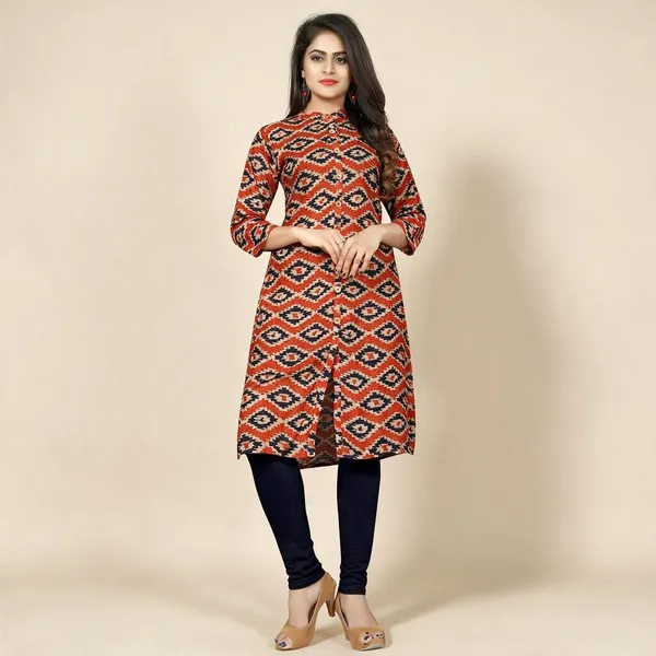 Women_Ikat_Front_Slit_Kurta