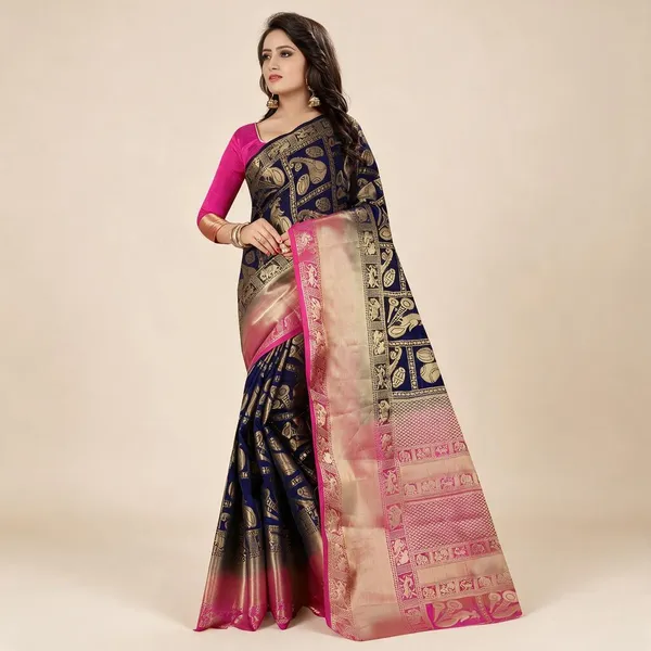 Embellished_Dharmavaram_Art_Silk_Saree