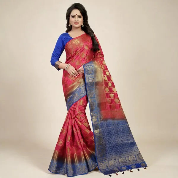 Self_Design_Kanjivaram_Art_Silk_Saree