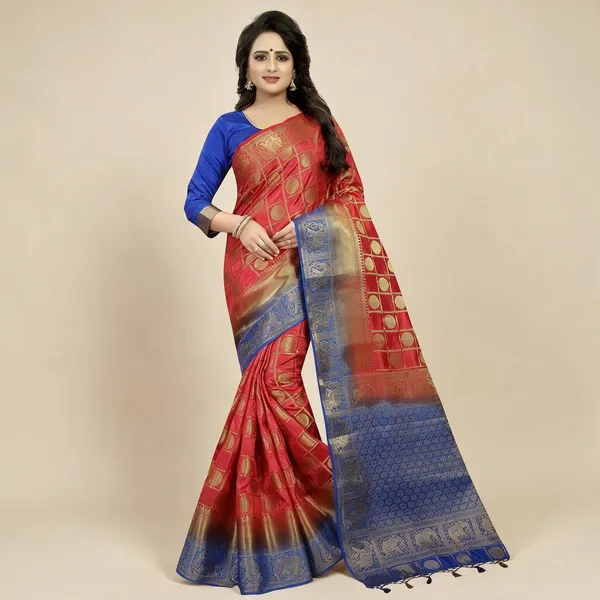 Self_Design_Kanjivaram_Art_Silk_Saree
